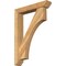 Ekena Millwork Westlake Slat Rough Sawn Bracket w/ Offset Brace, Western Red Cedar, 6"W x 32"D x 44"H BKT0604X32X44WTL06RWR - alternate 1